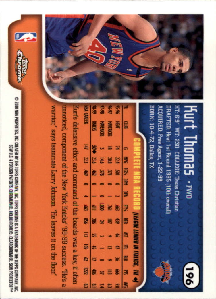 A6758- 1999-00 Topps Chrome Bk Cards 1-257 +Inserts -You Pick- 15+ FREE US SHIP - Picture 280 of 356