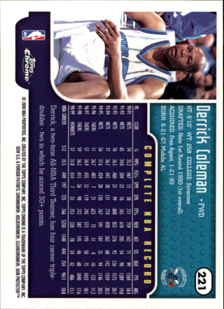A6758- 1999-00 Topps Chrome Bk Cards 1-257 +Inserts -You Pick- 15+ FREE US SHIP - Picture 322 of 356