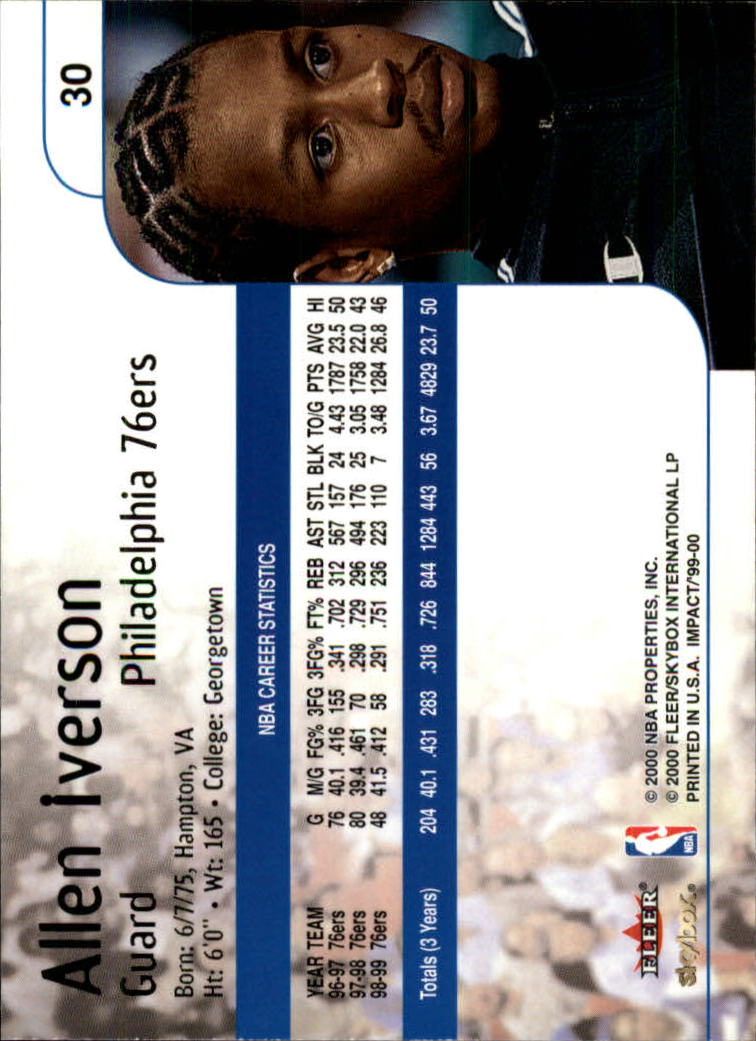 Allen Iverson cards (1997-2021) 76ers Nuggets - You Choose - Bild 42 von 228