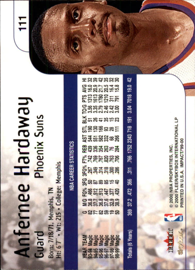 Anfernee Hardaway cards (1994-2021) Magic Suns Memphis State - Picture 105 of 196