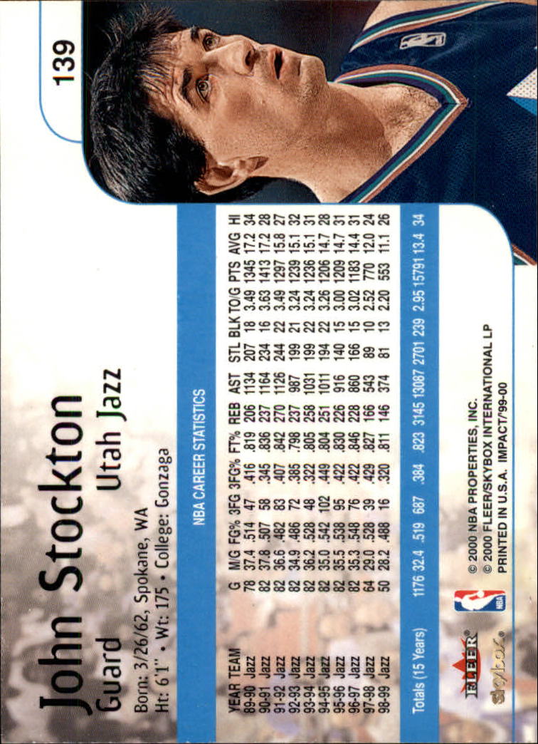 John Stockton cards (1989-2021) Jazz - You Choose - Bild 140 von 284