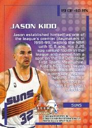 1999-00 SkyBox Impact Rewind '99 #RN19 Jason Kidd back image