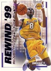 1999-00 SkyBox Impact Rewind '99 #RN28 Kobe Bryant