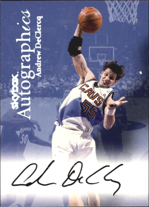 1999-00 SkyBox Premium Autographics #23 Andrew DeClercq