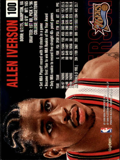 Allen Iverson cards (1997-2021) 76ers Nuggets - You Choose - Bild 46 von 228