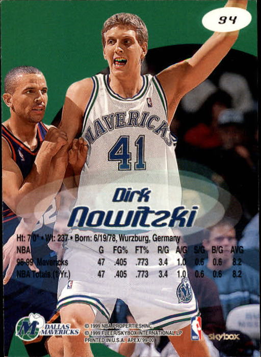 Dirk Nowitzki cards (1999-2021) Mavericks - You Choose - Bild 7 von 266