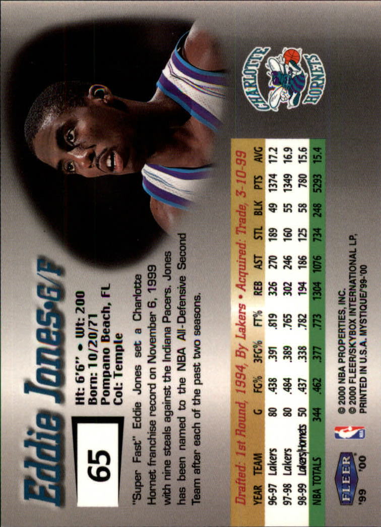 1999-00 Fleer Mystique Basketball (Pick Card From List) C7 07-25 - Picture 97 of 149