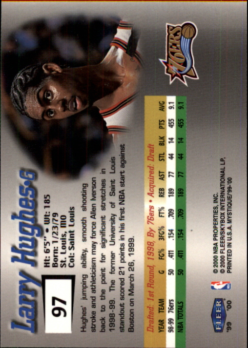 1999-00 Fleer Mystique Gold #97 Larry Hughes