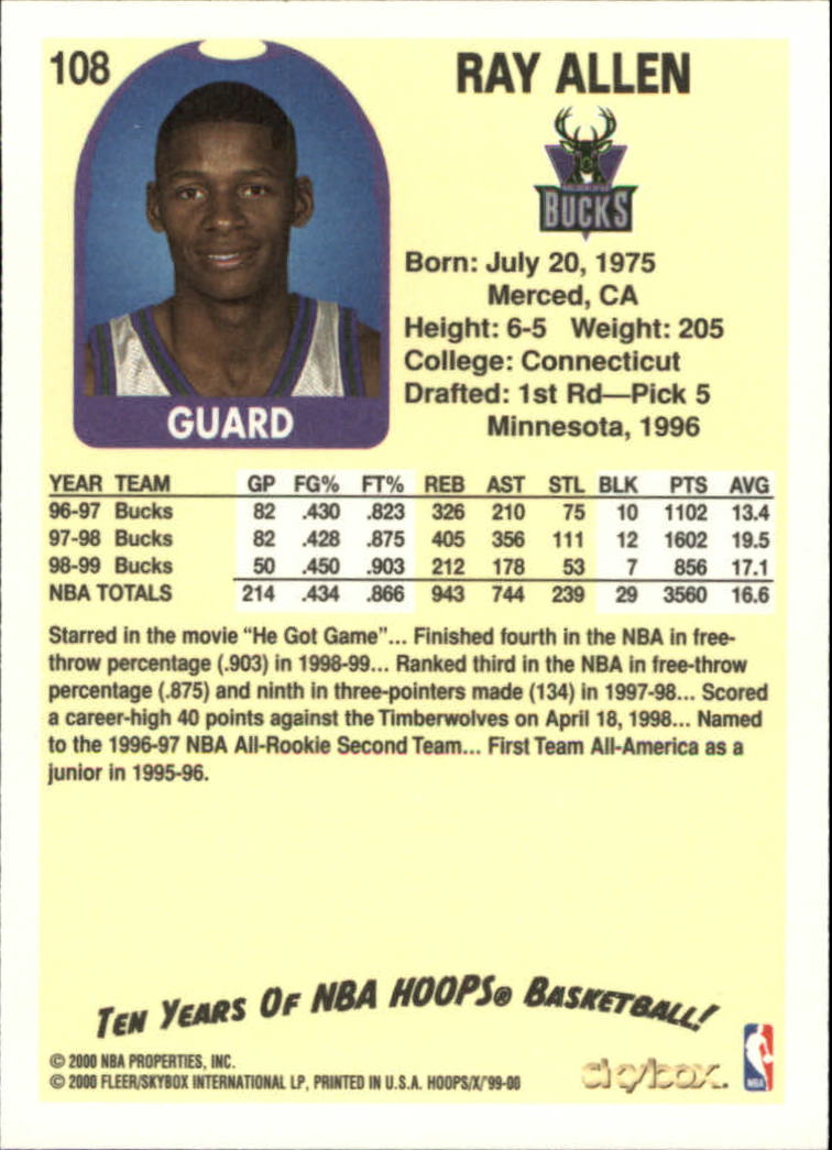 Ray Allen cards (1997-2021) Bucks Celtics Sonics Heat - Picture 55 of 349