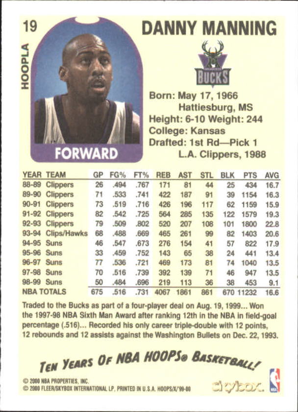 1999-00 Hoops Basketball Decade Hoopla Singles - You Choose - Photo 21 sur 191