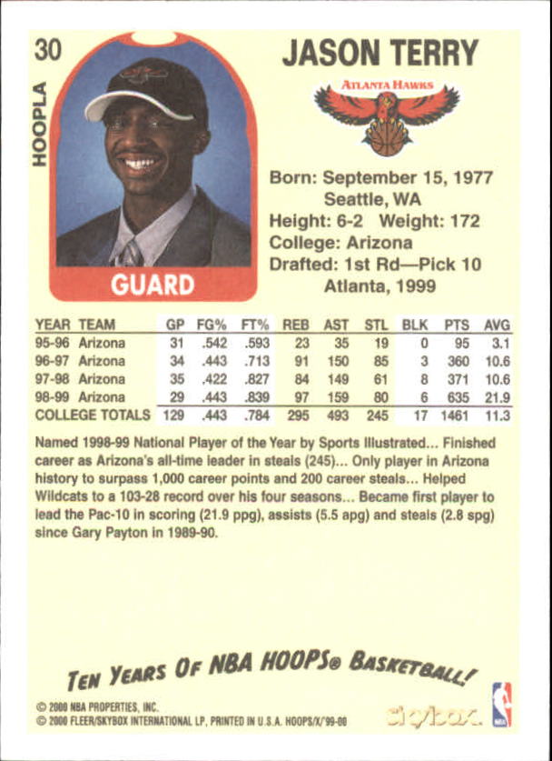 1999-00 Hoops Basketball Decade Hoopla Singles - You Choose - Photo 31 sur 191