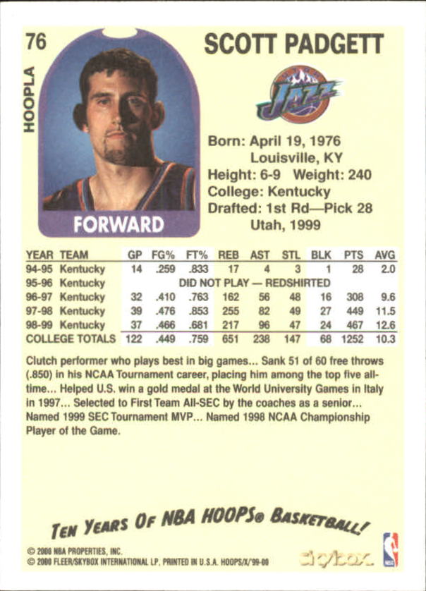 1999-00 Hoops Basketball Decade Hoopla Singles - You Choose - Photo 80 sur 191