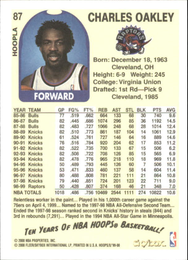 1999-00 Hoops Basketball Decade Hoopla Singles - You Choose - Photo 91 sur 191