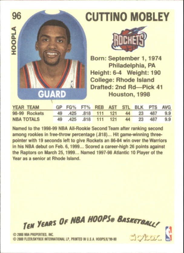 1999-00 Hoops Basketball Decade Hoopla Singles - You Choose - Photo 108 sur 191