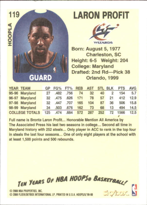 1999-00 Hoops Basketball Decade Hoopla Singles - You Choose - Photo 134 sur 191