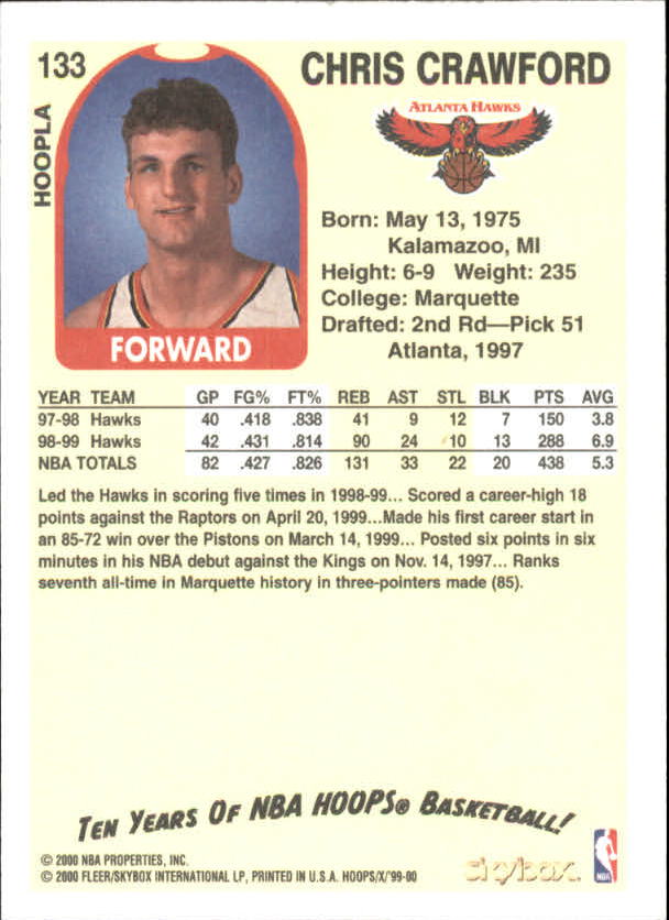 1999-00 Hoops Basketball Decade Hoopla Singles - You Choose - Photo 146 sur 191