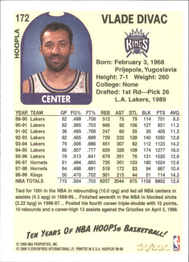 1999-00 Hoops Basketball Decade Hoopla Singles - You Choose - Photo 177 sur 191