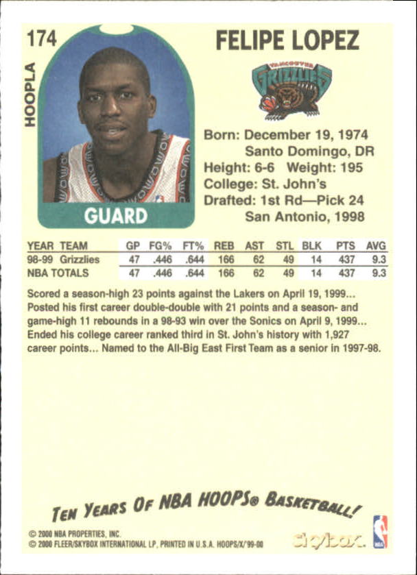 1999-00 Hoops Basketball Decade Hoopla Singles - You Choose - Photo 181 sur 191