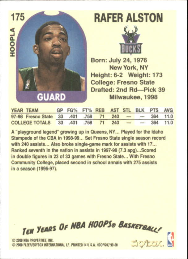 1999-00 Hoops Basketball Decade Hoopla Singles - You Choose - Photo 183 sur 191