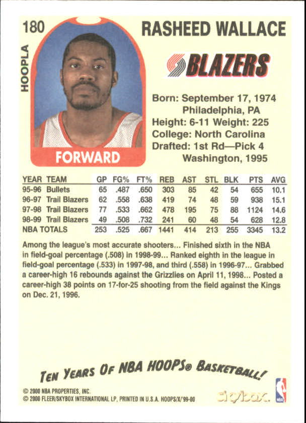 1999-00 Hoops Basketball Decade Hoopla Singles - You Choose - Photo 191 sur 191