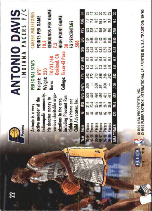A8134- 1999-00 Fleer Basketball #s 1-220 +Rookies -You Pick- 15+ FREE US SHIP - Picture 21 of 233