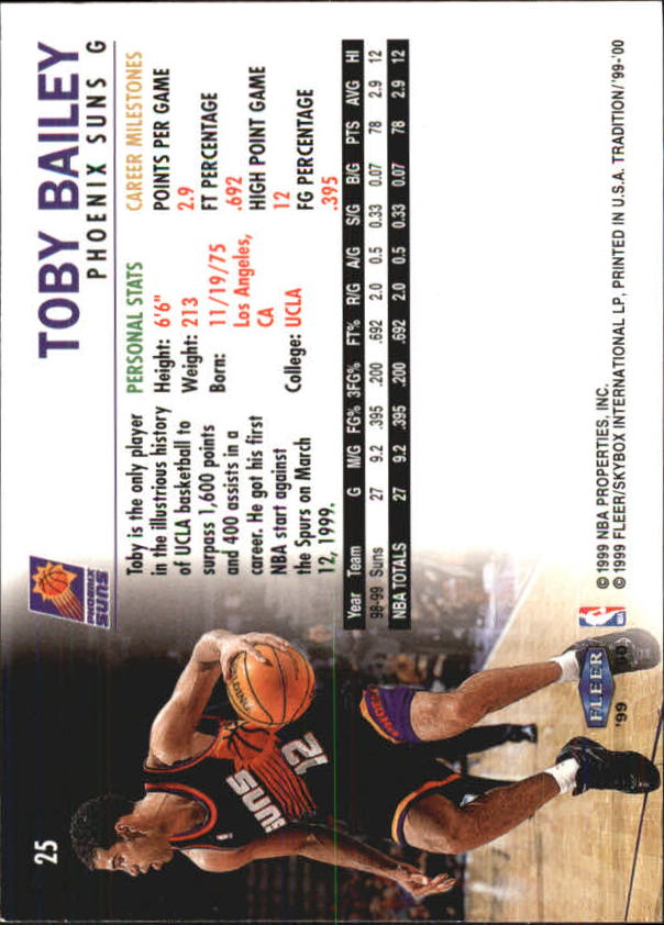 A8134- 1999-00 Fleer Basketball #s 1-220 +Rookies -You Pick- 15+ FREE US SHIP - Picture 27 of 233