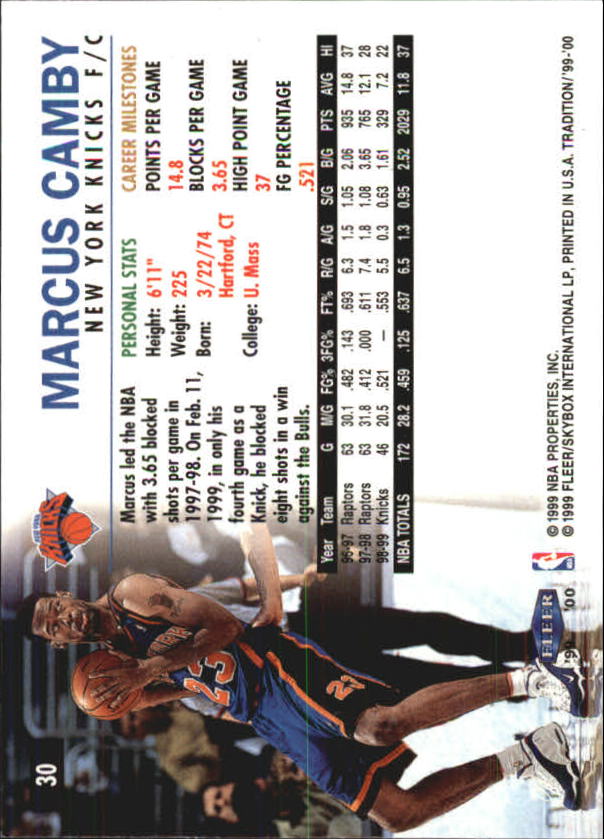 A8134- 1999-00 Fleer Basketball #s 1-220 +Rookies -You Pick- 15+ FREE US SHIP - Picture 33 of 233