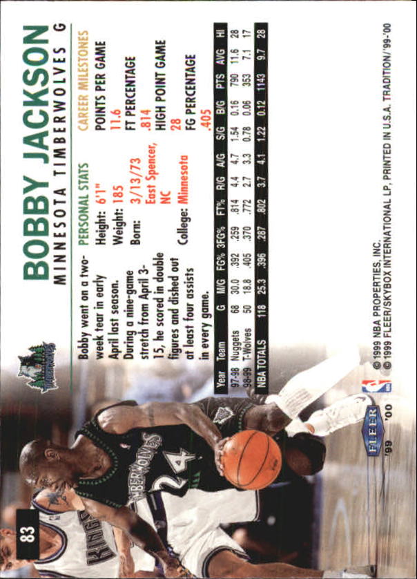 A8134- 1999-00 Fleer Basketball #s 1-220 +Rookies -You Pick- 15+ FREE US SHIP - Picture 87 of 233