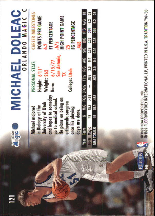 A8134- 1999-00 Fleer Basketball #s 1-220 +Rookies -You Pick- 15+ FREE US SHIP - Picture 131 of 233
