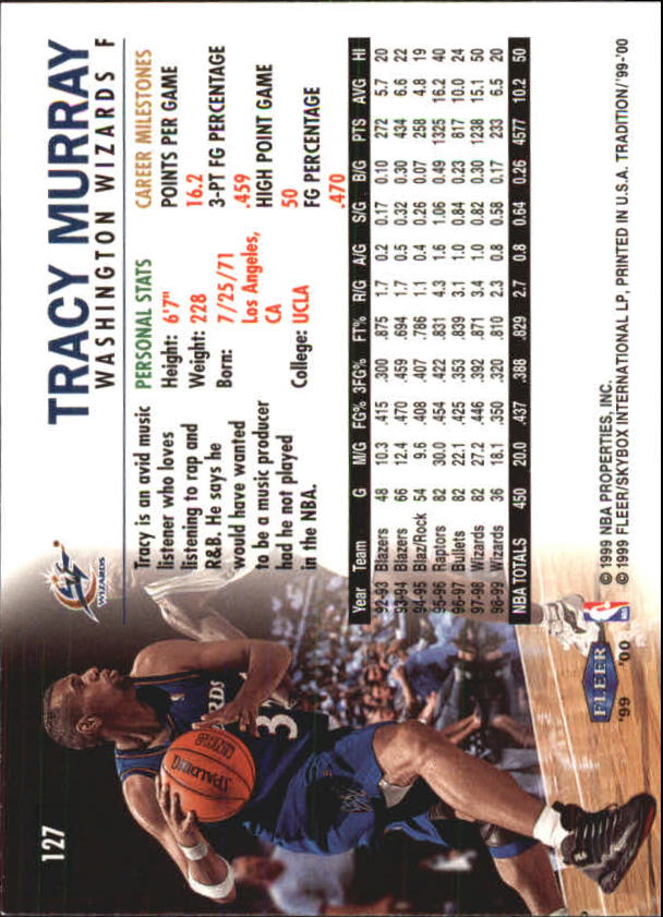 A8134- 1999-00 Fleer Basketball #s 1-220 +Rookies -You Pick- 15+ FREE US SHIP - Picture 135 of 233