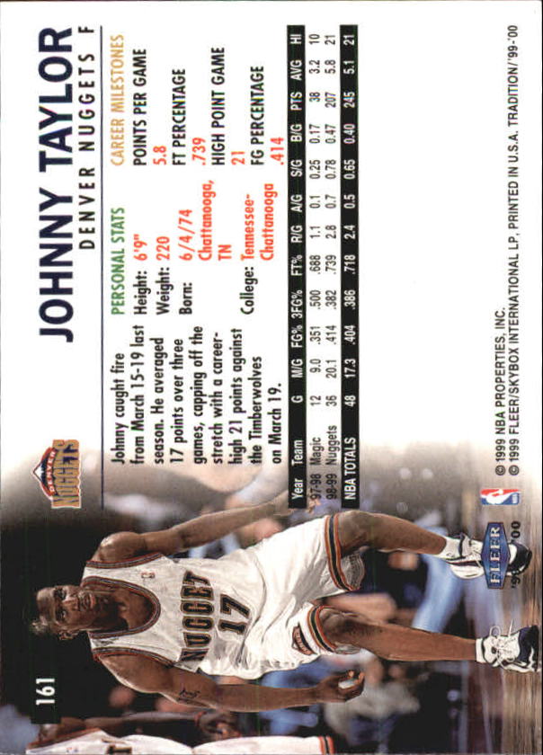 A8134- 1999-00 Fleer Basketball #s 1-220 +Rookies -You Pick- 15+ FREE US SHIP - Picture 167 of 233