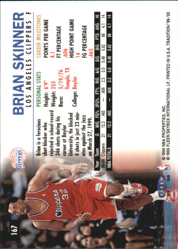 A8134- 1999-00 Fleer Basketball #s 1-220 +Rookies -You Pick- 15+ FREE US SHIP - Picture 174 of 233