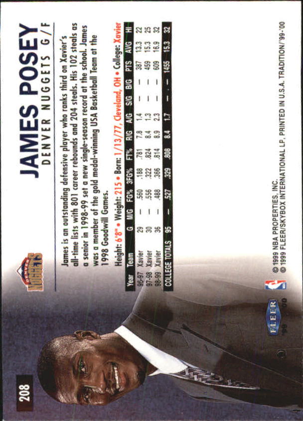 A8134- 1999-00 Fleer Basketball #s 1-220 +Rookies -You Pick- 15+ FREE US SHIP - Picture 222 of 233
