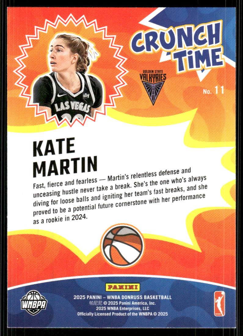 2025 Donruss WNBA Crunch Time #11 Kate Martin