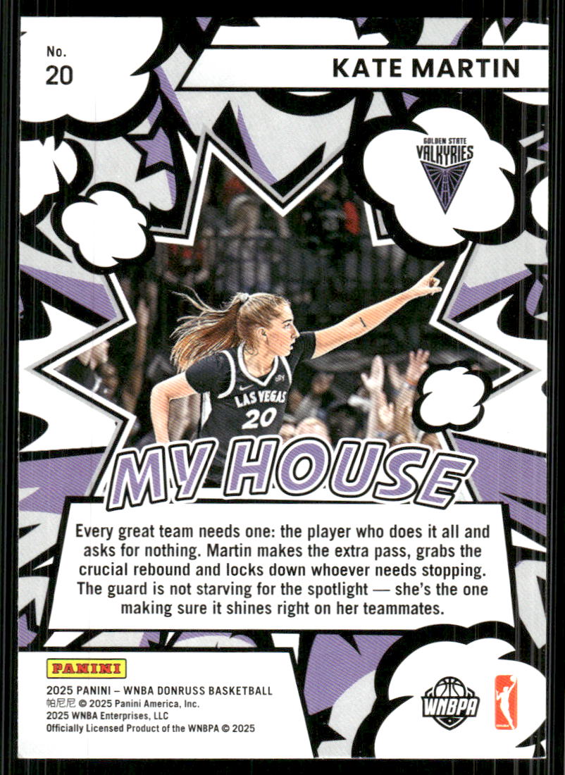 2025 Donruss WNBA My House #20 Kate Martin