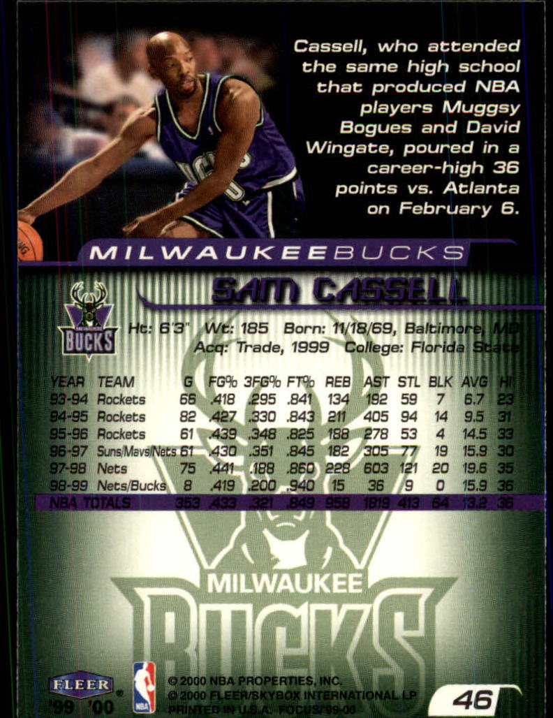 A9058- 1999-00 Fleer Focus BK #S 1-100 + Einsätze -du Pick- 15 + Gratis US - Bild 87 von 193