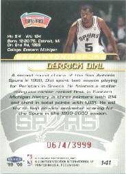 1999-00 Fleer Focus #141A Derrick Dial SP back image