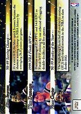 1999-00 Finest Salute #FS1 Vince Carter/Tim Duncan/Allen Iverson back image