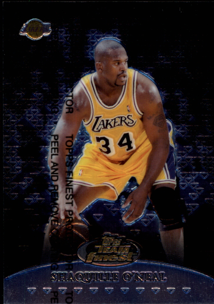 1999-00 Finest Team Finest Blue #TF14 Shaquille O'Neal