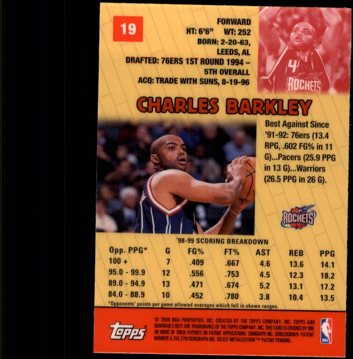 Charles Barkley cards (1989-2022) 76ers Rockets Suns - You Choose - Bild 169 von 210
