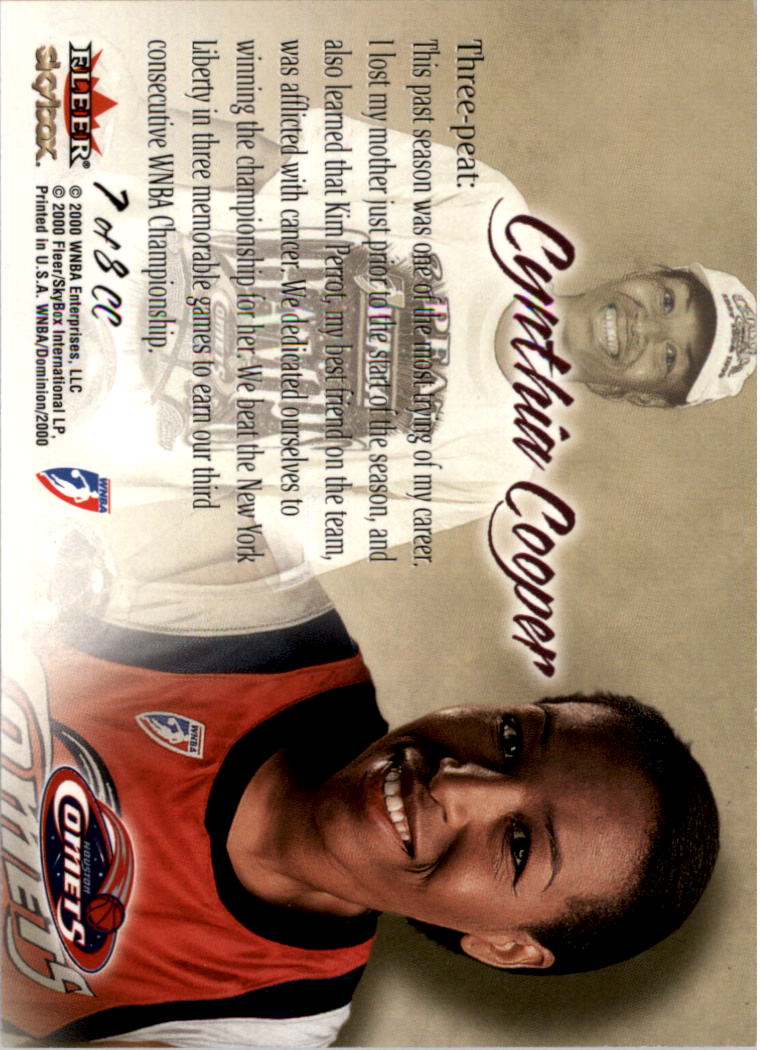 A3865- 2000 SkyBox Dominion WNBA Bk 1-156 +Inserts -You Pick- 15+ FREE US SHIP - Picture 329 of 331