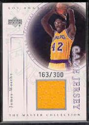 2000 Upper Deck Lakers Master Collection Game Jerseys #WOJ James Worthy