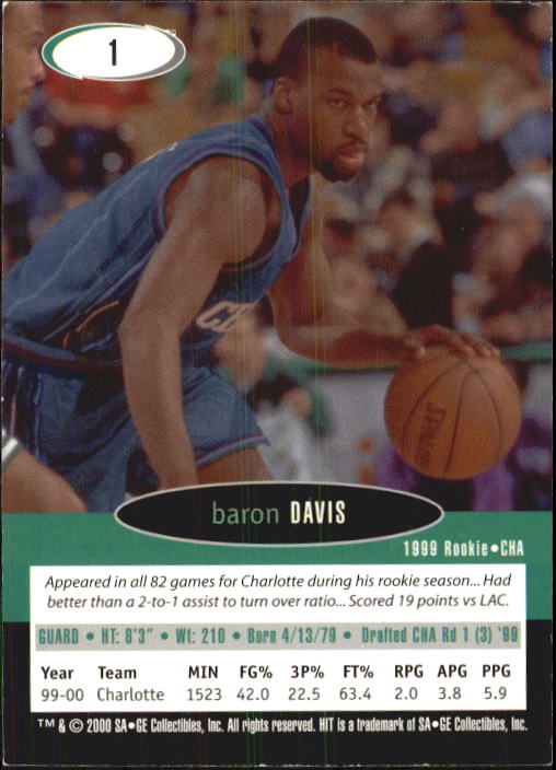 B4568- 2000 SAGE HIT Basketball Card #s 1-50 -You Pick- 15+ FREE US SHIP - Picture 3 of 93