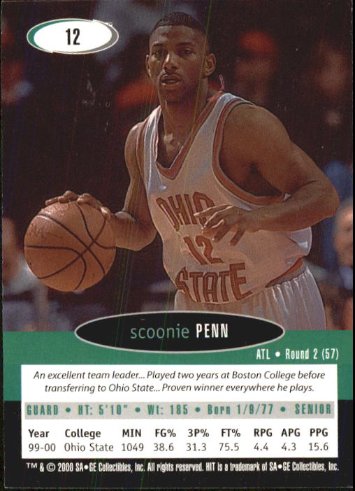 B4568- 2000 SAGE HIT Basketball Card #s 1-50 -You Pick- 15+ FREE US SHIP - Picture 23 of 93