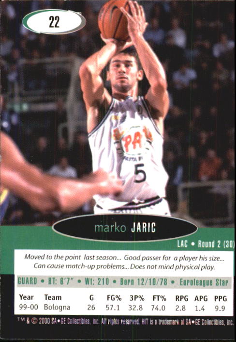 B4568- 2000 SAGE HIT Basketball Card #s 1-50 -You Pick- 15+ FREE US SHIP - Picture 37 of 93