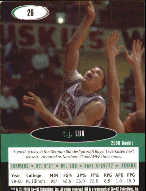 B4568- 2000 SAGE HIT Basketball Card #s 1-50 -You Pick- 15+ FREE US SHIP - Picture 51 of 93