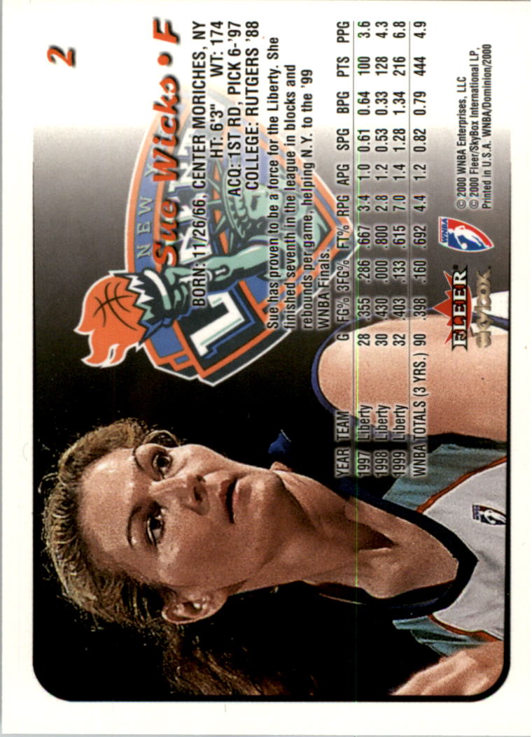 A3865- 2000 SkyBox Dominion WNBA Bk 1-156 +Inserts -You Pick- 15+ FREE US SHIP - Picture 5 of 331