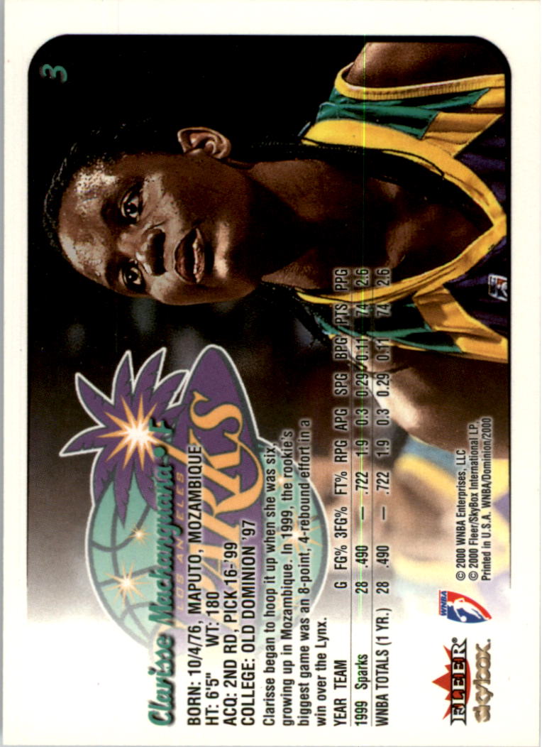 A3865- 2000 SkyBox Dominion WNBA Bk 1-156 +Inserts -You Pick- 15+ FREE US SHIP - Picture 7 of 331