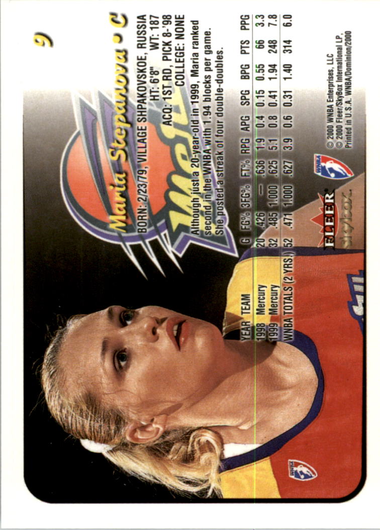 A3865- 2000 SkyBox Dominion WNBA Bk 1-156 +Inserts -You Pick- 15+ FREE US SHIP - Picture 19 of 331