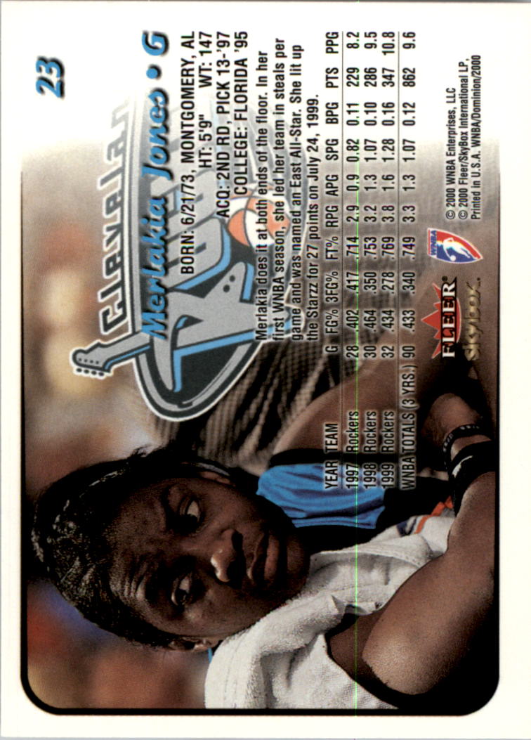A3865- 2000 SkyBox Dominion WNBA Bk 1-156 +Inserts -You Pick- 15+ FREE US SHIP - Picture 43 of 331